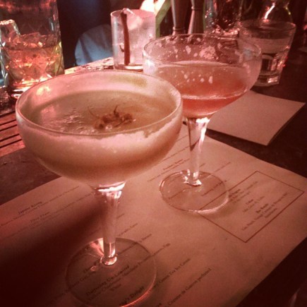 L to R: Accidentally half drunk Grappa's Delight, and A Little R & R