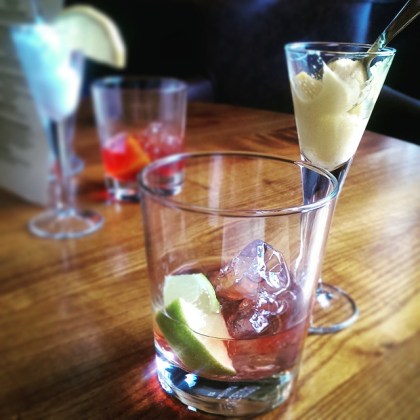 Black Vanilla cocktail sorbet gelato