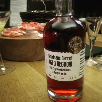 Black Vanilla cocktail sorbet gelato