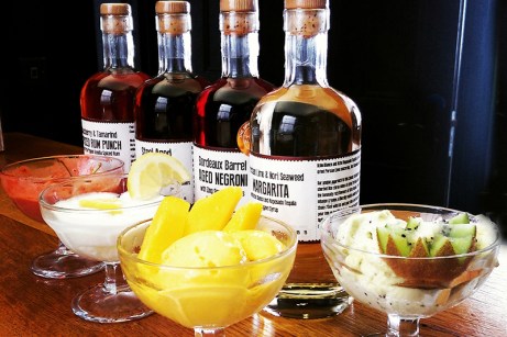 Black Vanilla cocktail sorbet gelato