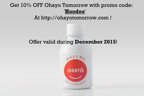 Ohayo Tomorrow Hangover Cure Discount Promo code